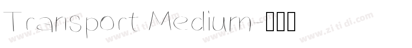 Transport Medium字体转换 Transport Medium字体转换